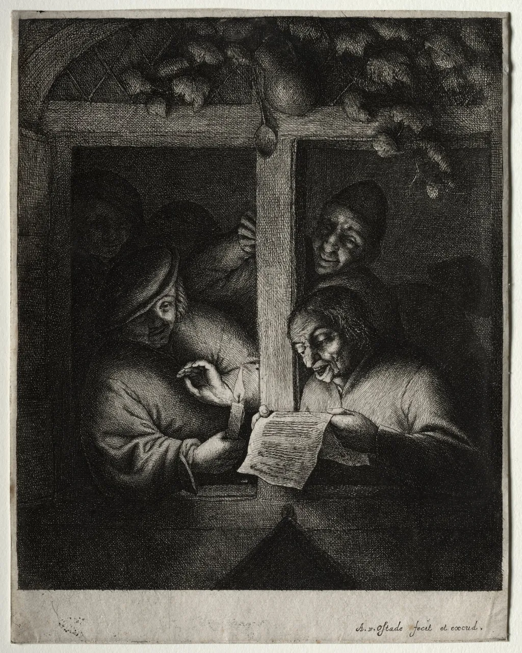 The Carol Singers, by Adriaen van Ostade, 1668