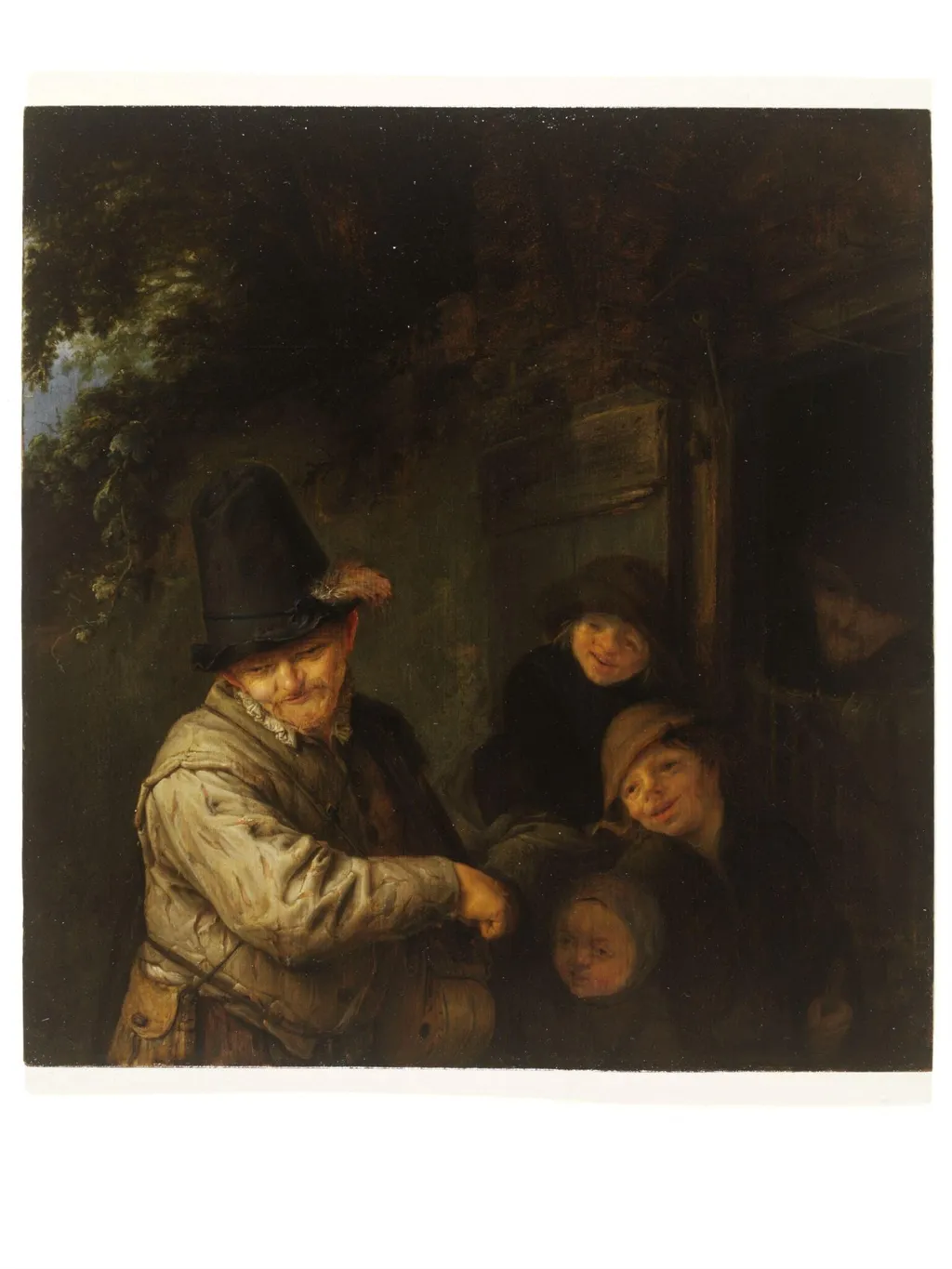The Itinerant Musician, by Adriaen van Ostade, oil, 1647