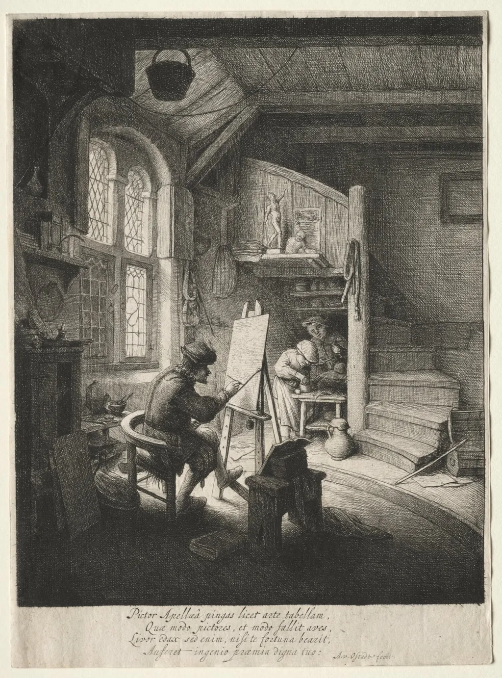 The Painter's Studio, by Adriaen van Ostade, 1647