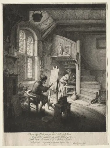 The Painter's Studio, by Adriaen van Ostade