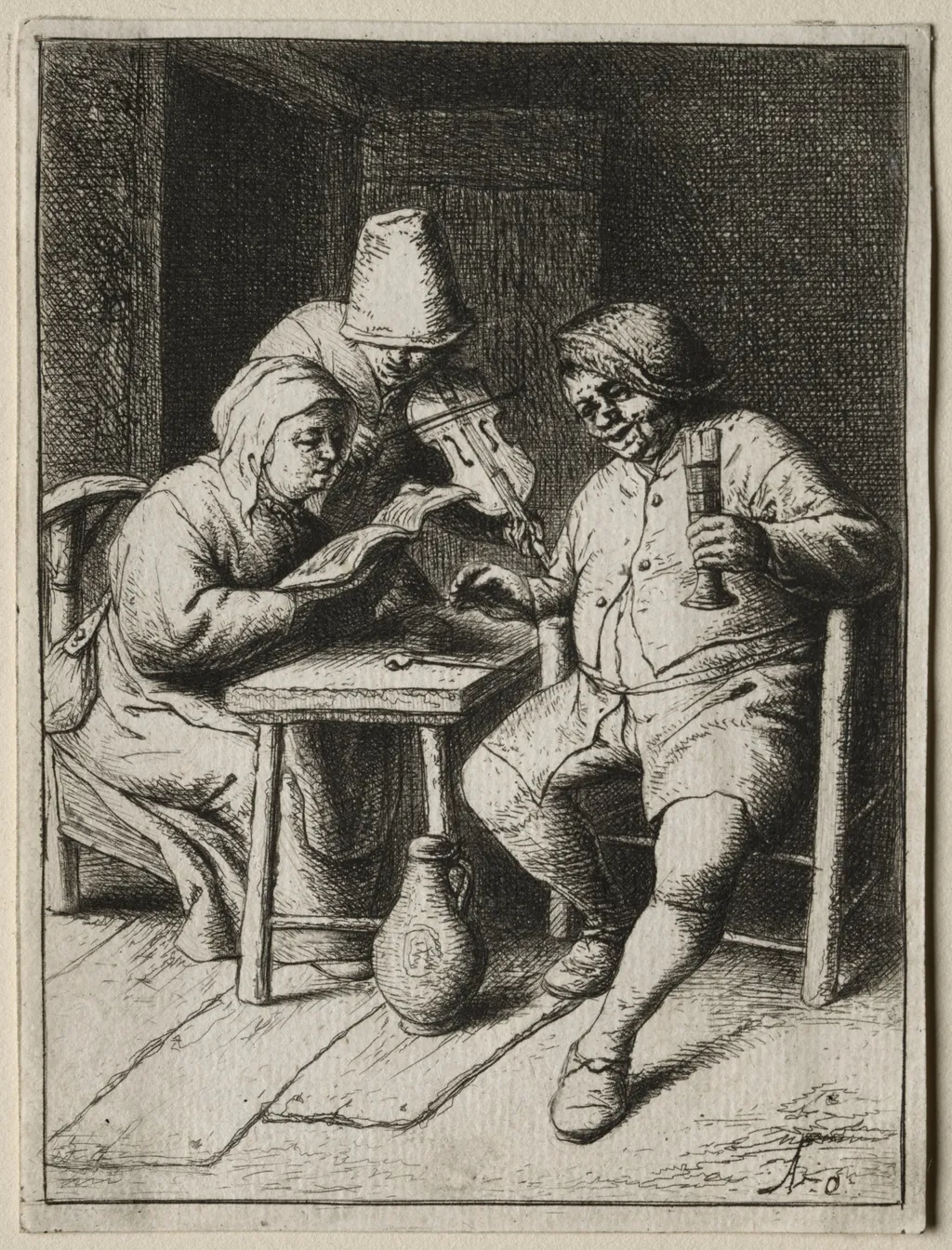 The Singer, by Adriaen van Ostade, 1653