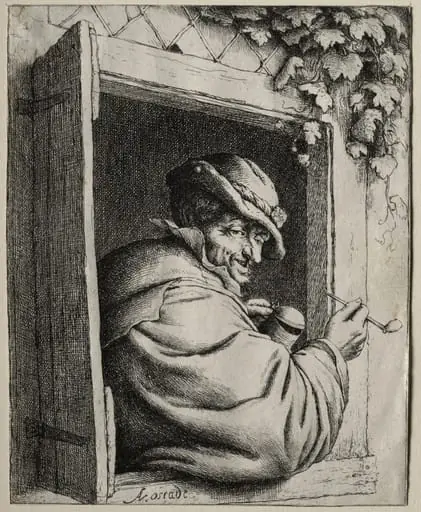 The Smoker at the Window, by Adriaen van Ostade