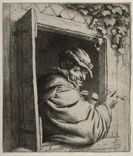 The Smoker at the Window, by Adriaen van Ostade