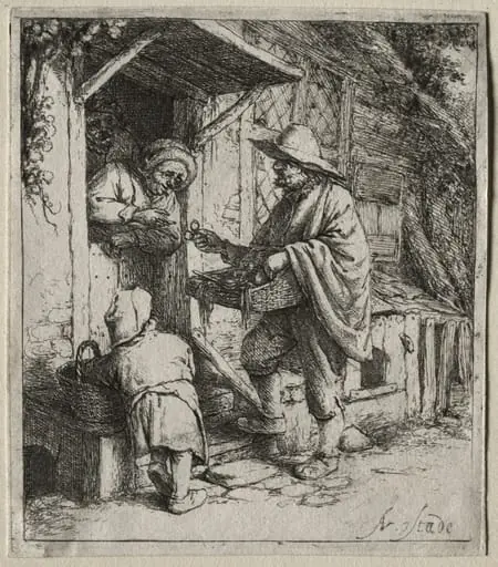 The Spectacle Seller, by Adriaen van Ostade