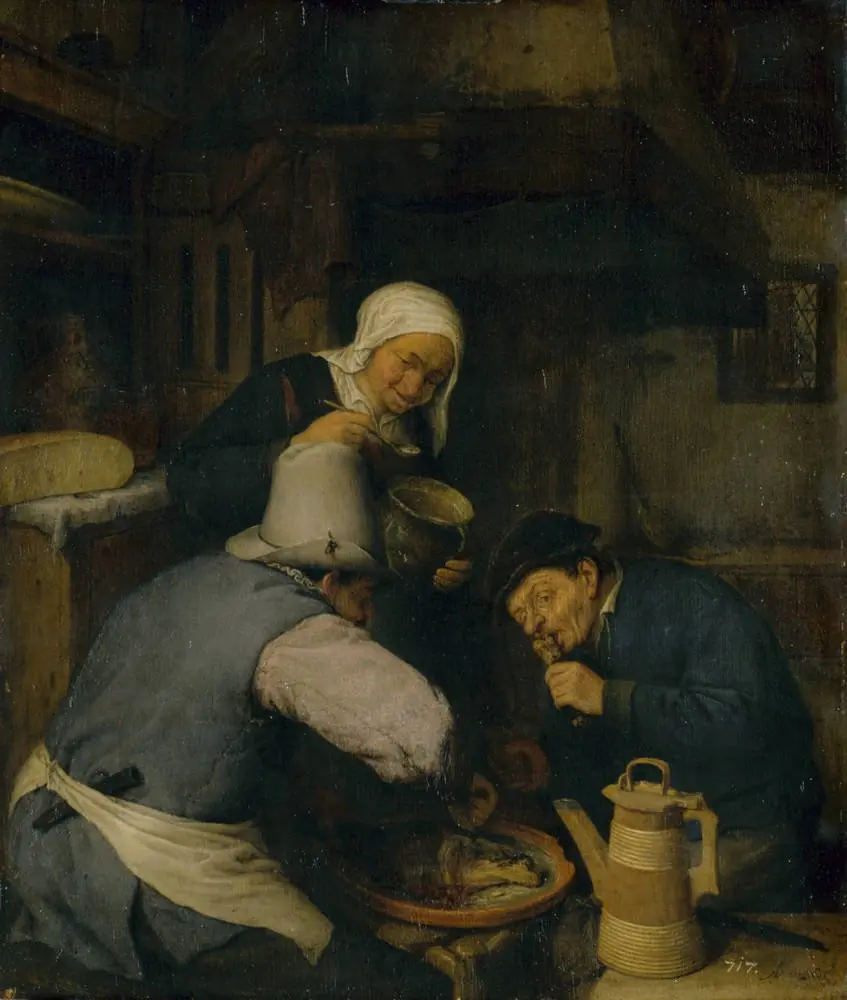 Two Peasants Feasting
