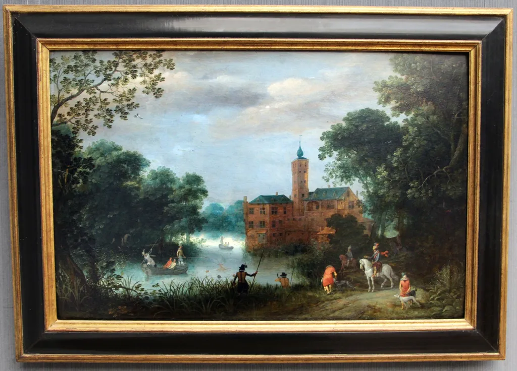 Castle by the Sea, by Adriaen van Stalbemt, paint, 1625