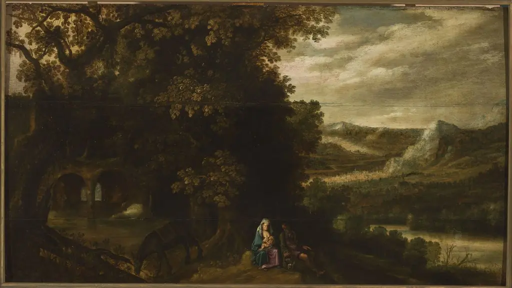 Rest during the flight to Egypt, by Adriaen van Stalbemt