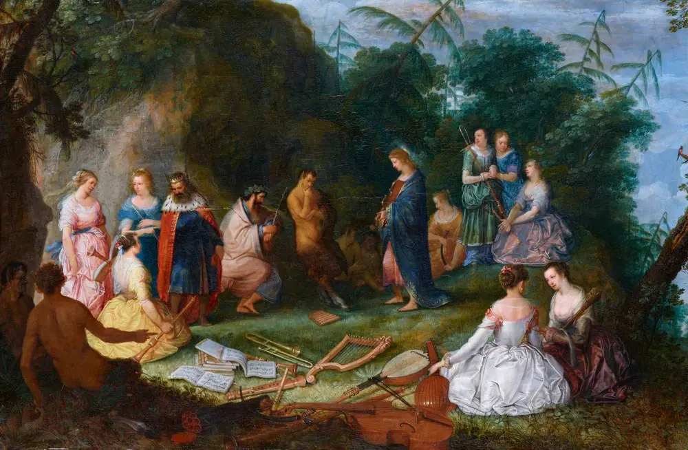 The judgement of Midas, by Adriaen van Stalbemt