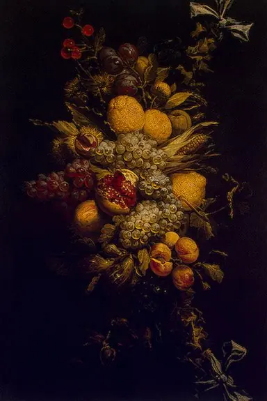 Garland of Fruit and Vegetables, by Adriaen van Utrecht