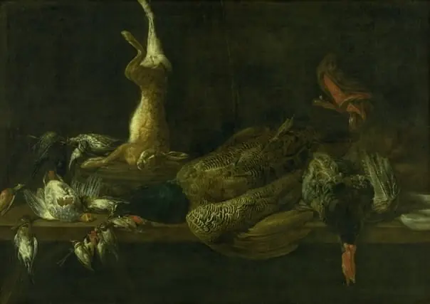Still Life with Game on a Table, by Adriaen van Utrecht