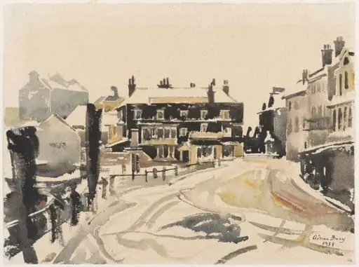 Winter at Isleworth, by Adrian Bury