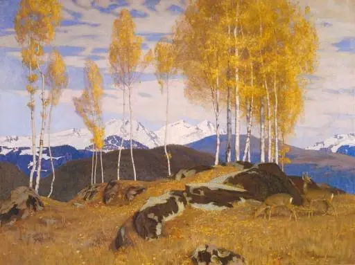 Autumn in the Mountains, by Adrian Scott Stokes
