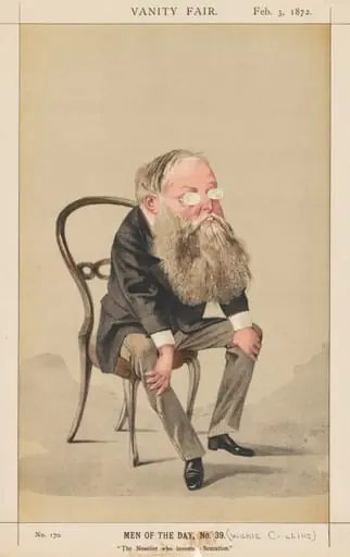 Vanity Fair: Men of the Day, No. 39 "The Novelist who invented Sensation", by Adriano Cecioni