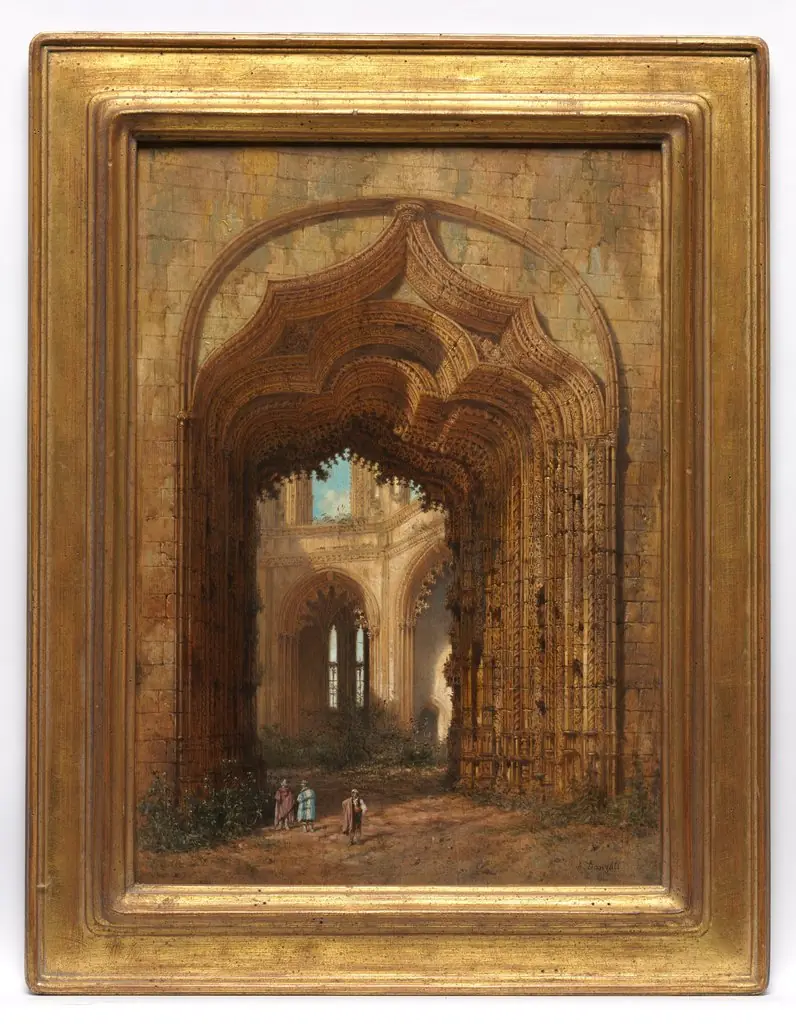 Ruined Church, by Adrien Dauzats
