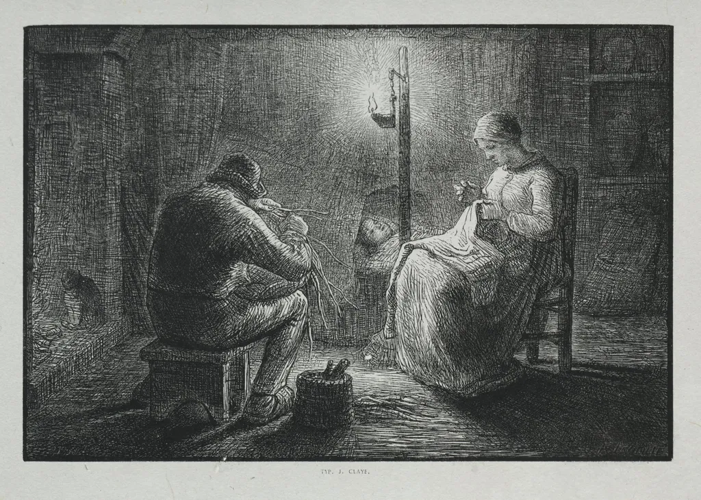 Four Hours of the Day: Night, by Adrien Lavieille, 1860