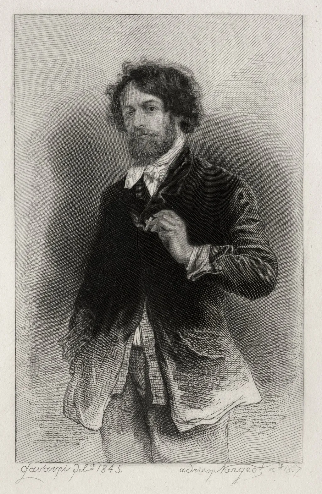 Gavarni, by Adrien Nargeot, 1867