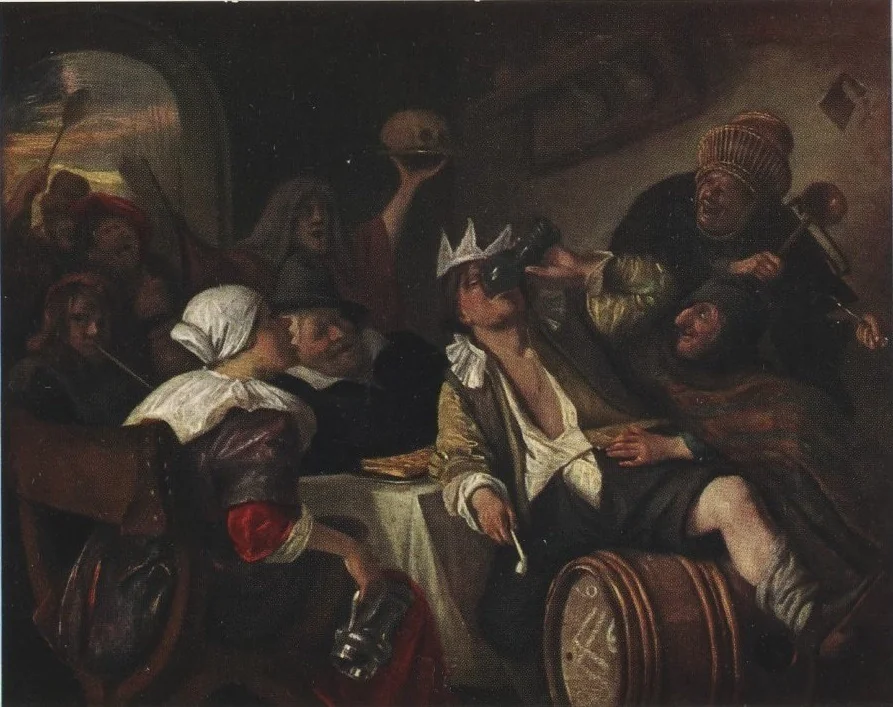 Twelfth-Night Feast, detail
