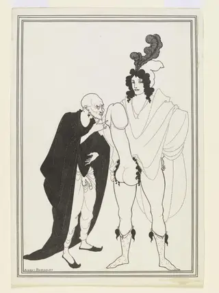 The Examination of the Herald, by Aubrey Vincent Beardsley, 1896