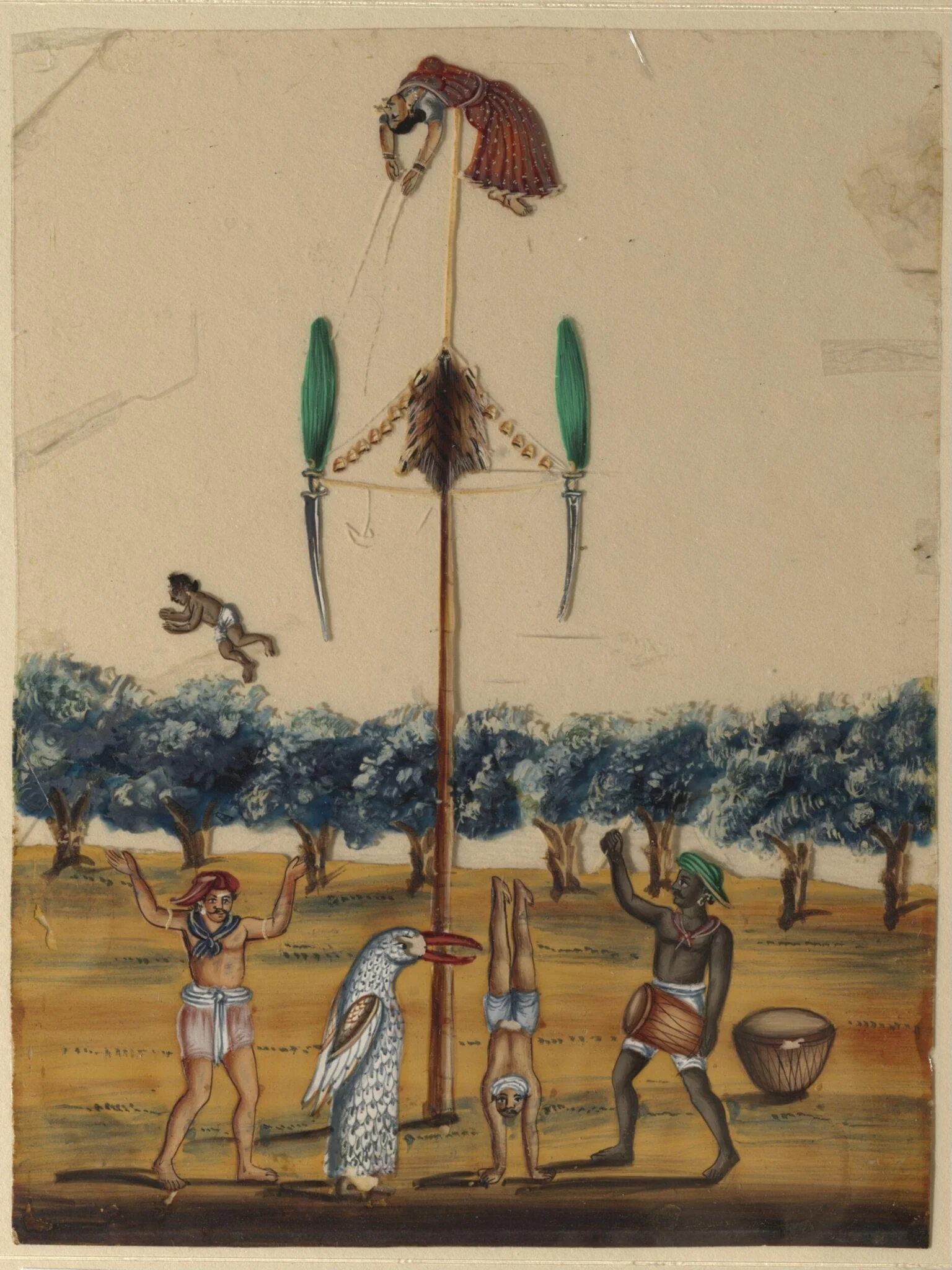 Acrobats, detail