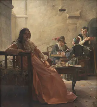 Leonora Christina in Prison, by Kristian Zahrtmann, oil, 1870
