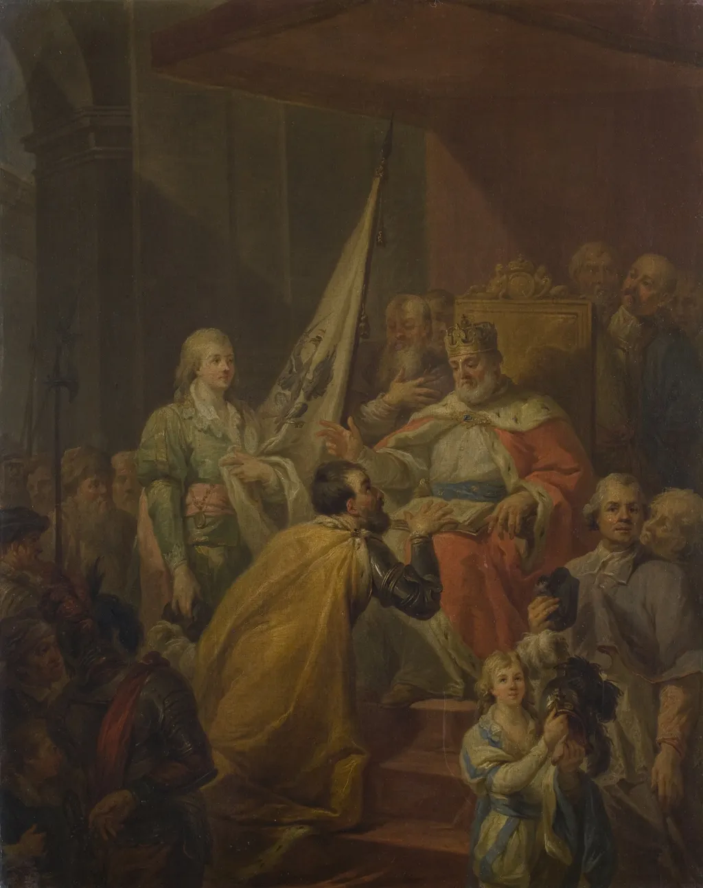 Prussian Homage, by Marcello Bacciarelli, oil, 1781