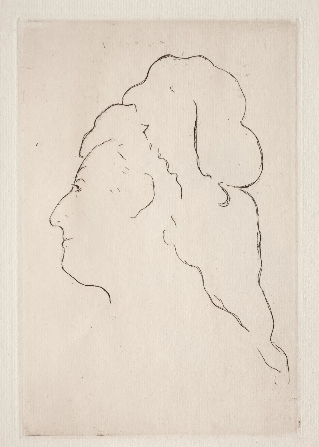 Profile of Eva Gonzalès turned to the left, by Édouard Manet, 1869