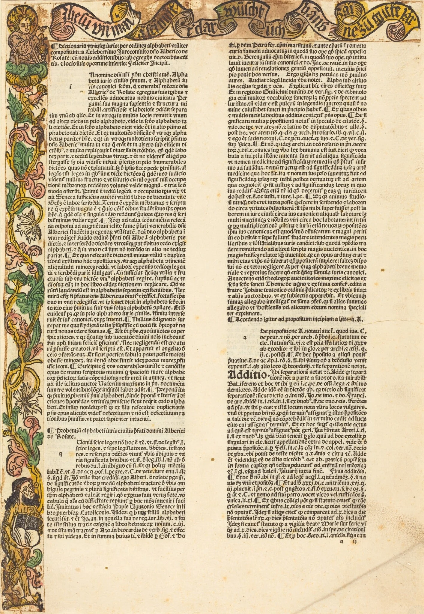 Border from an Almanac, detail