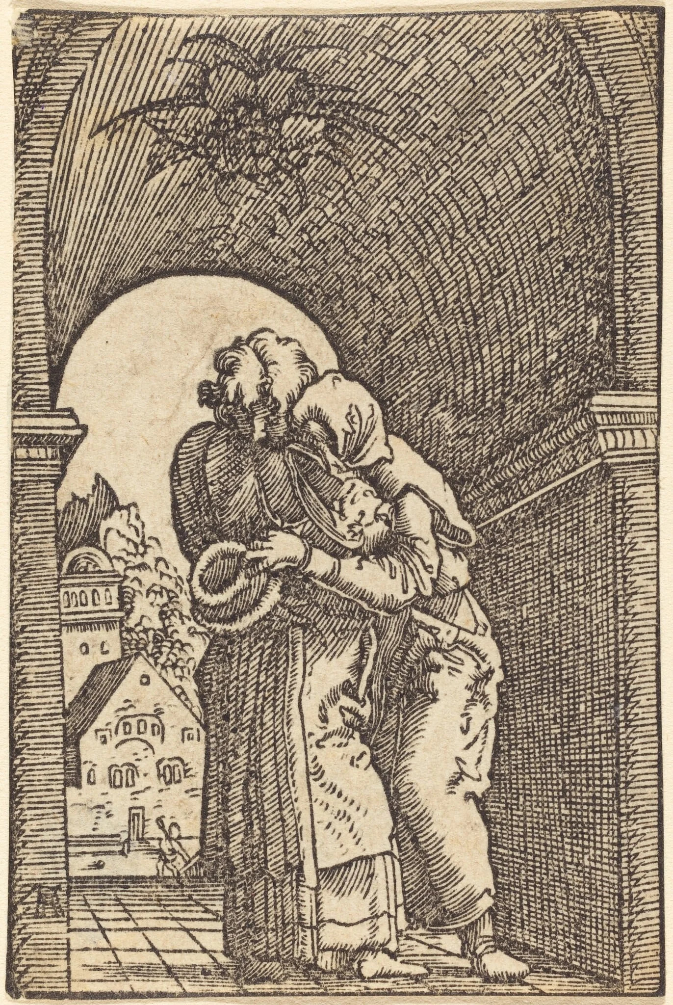 Joachim Embracing Anna, detail