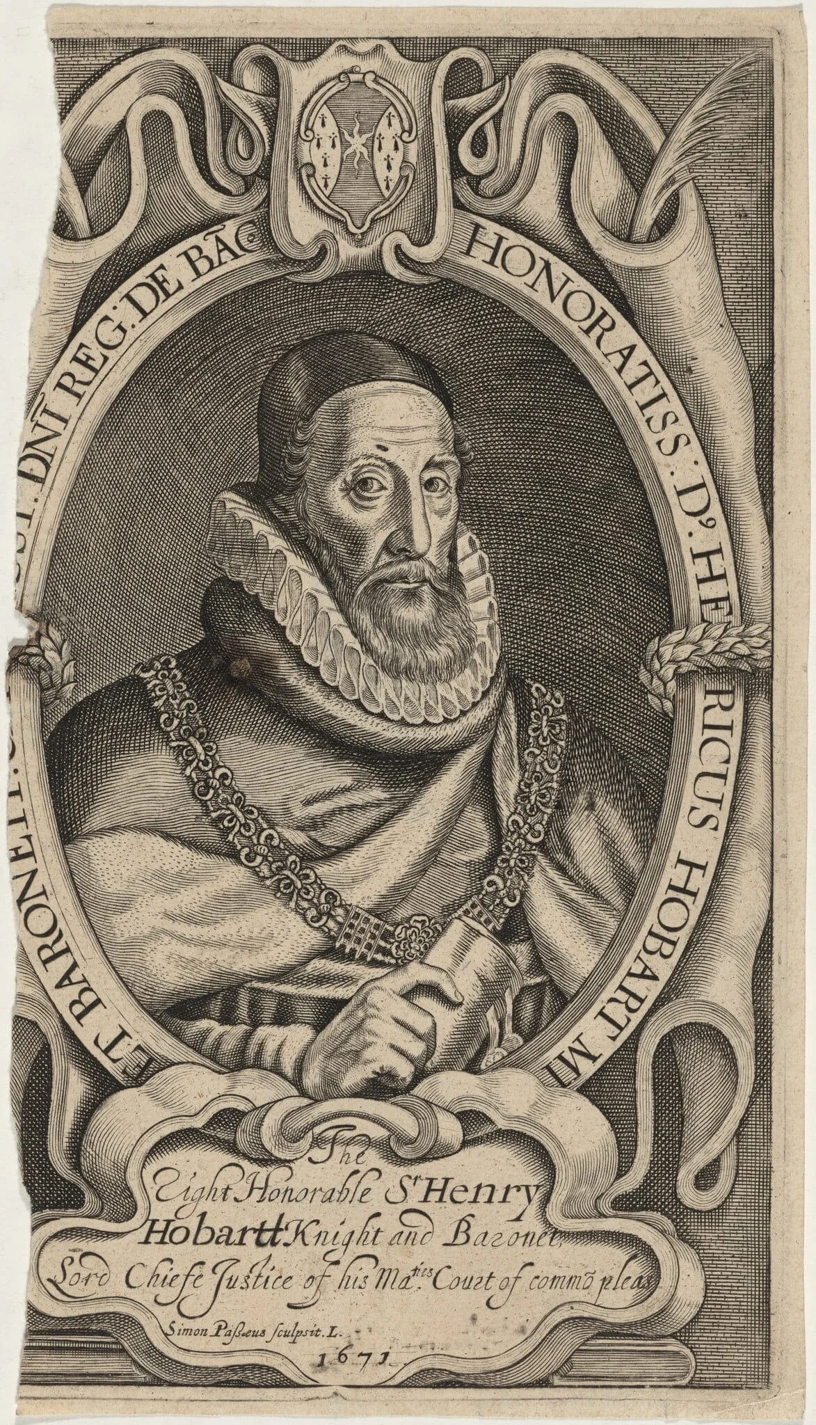 Sir Henry Hobart, detail