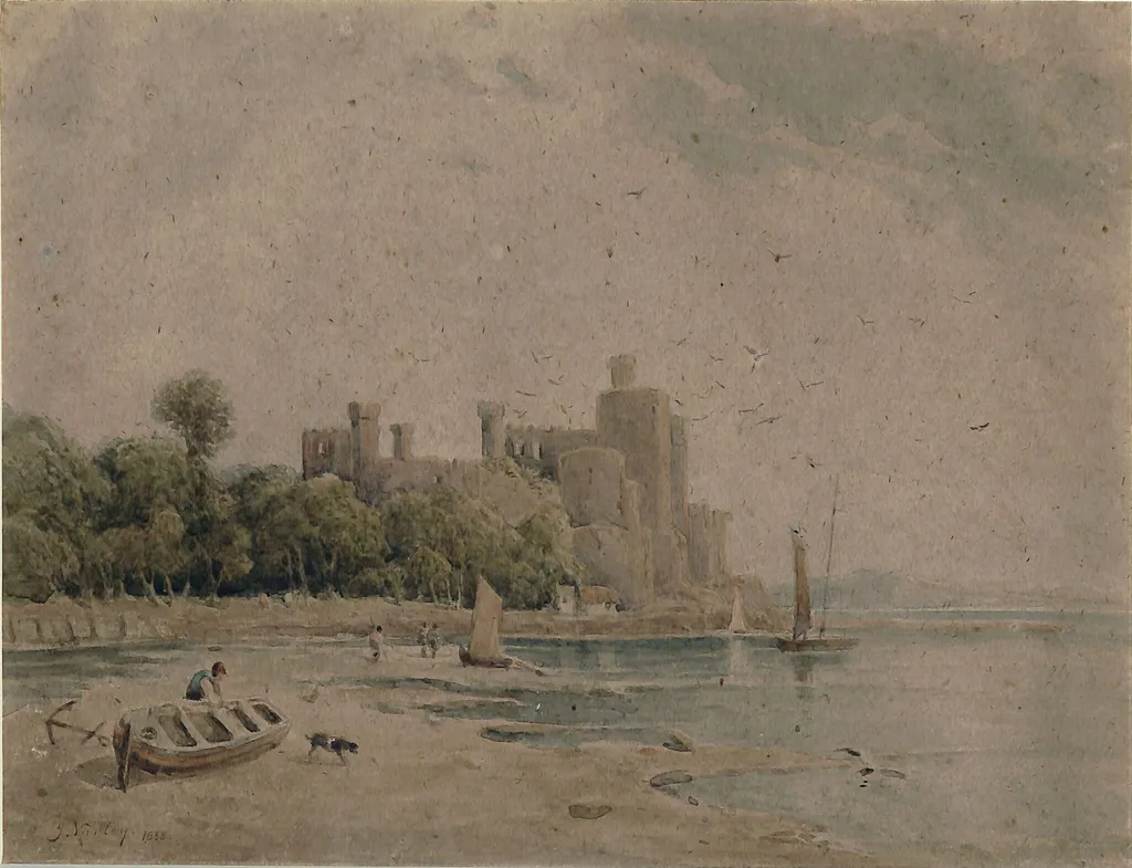 Conway Castle, by John Varley, watercolor, 1838