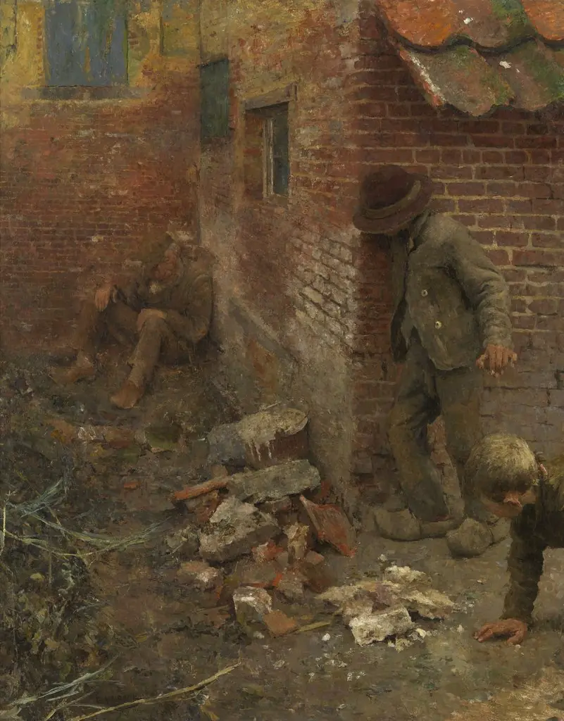 The Idiot, by Evert Larock, oil, 1896