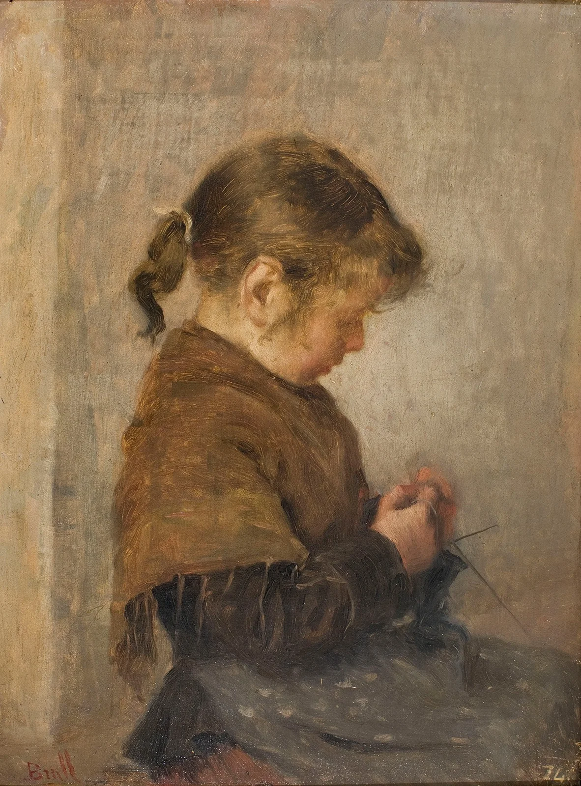 Knitting, detail