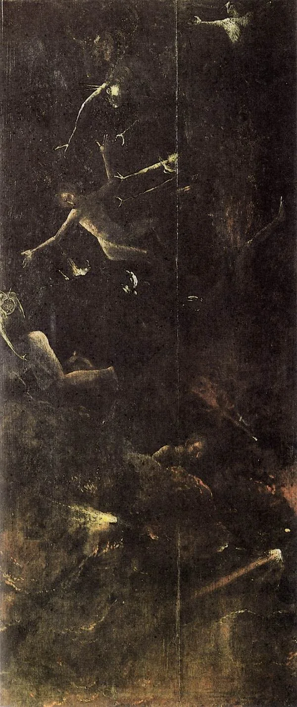 Visions of the Hereafter: Fall of the Damned into Hell, detail
