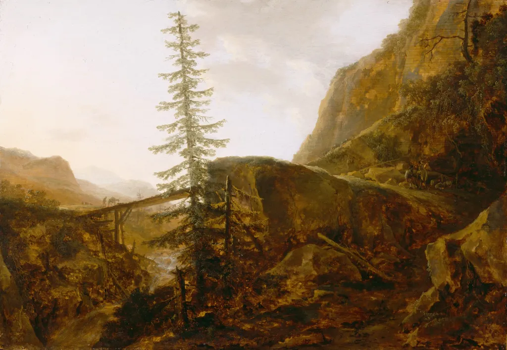 A Pass in the Apennines, by Jan Both, oil, 1639