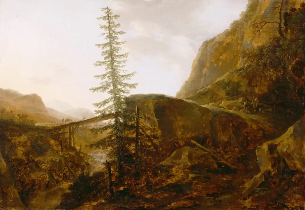 A Pass in the Apennines, by Jan Both, oil, 1639