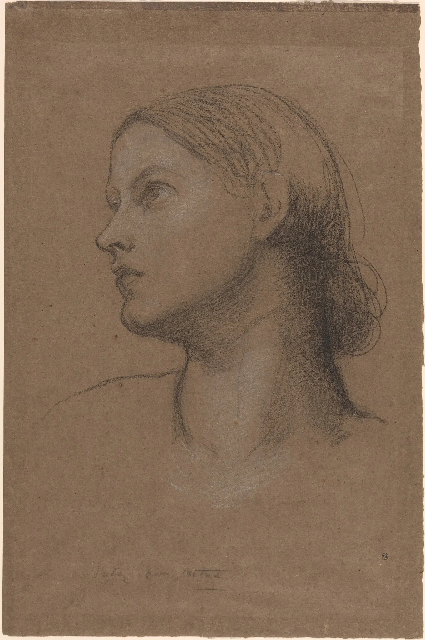 Head of a Young Woman, detail