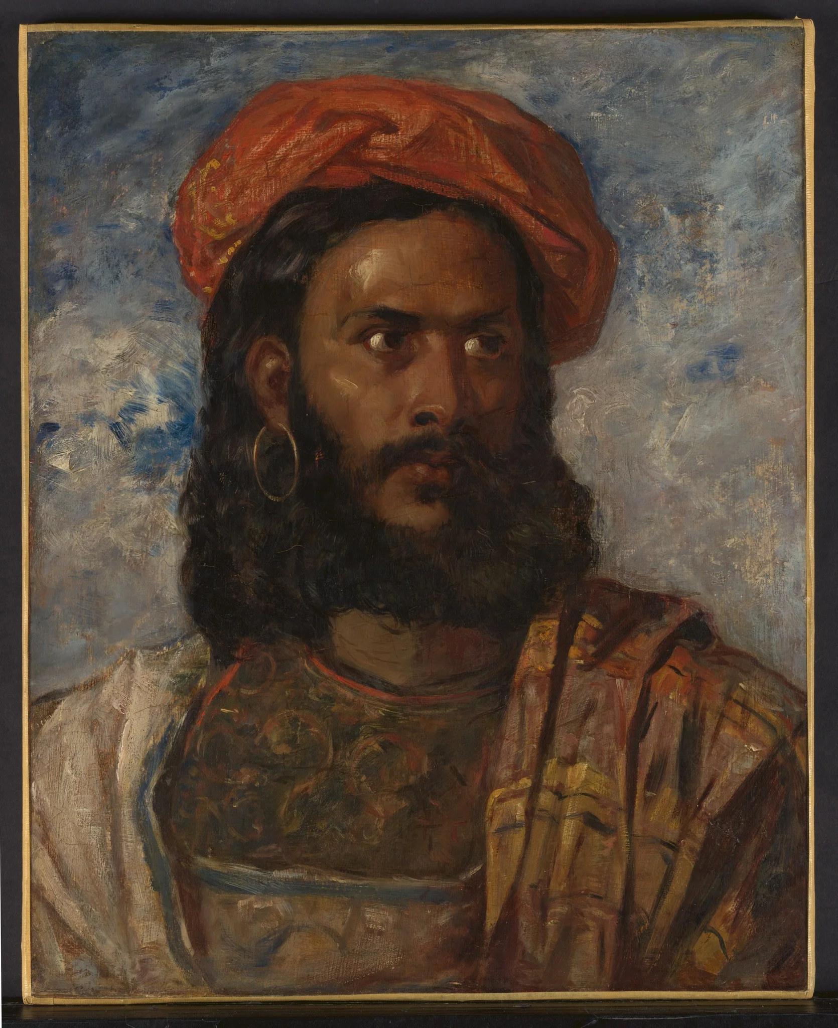 Study of a Man, Bust-Length, in Moorish Costume, detail
