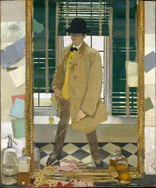 Self-Portrait, by William Orpen, oil, 1910