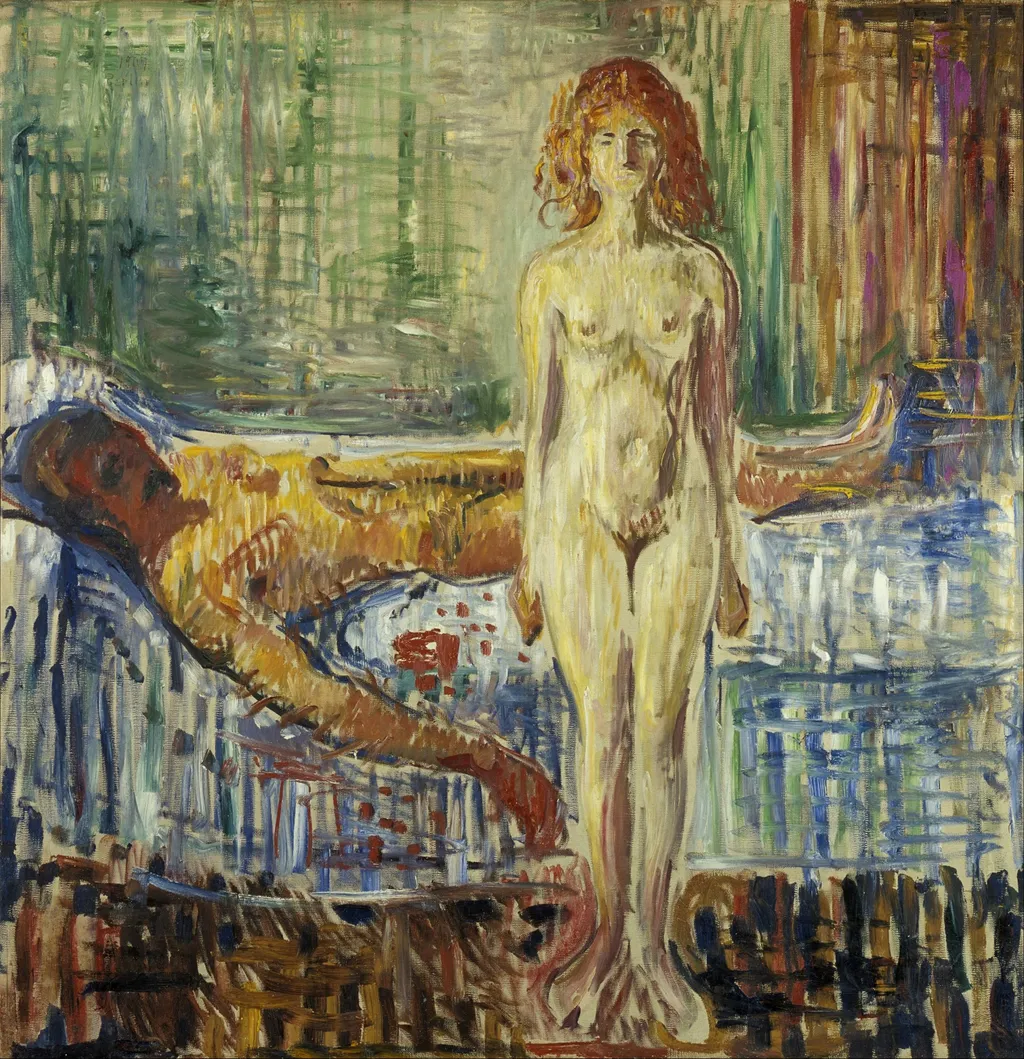 The Death of Marat, by Edvard Munch, oil, 1907