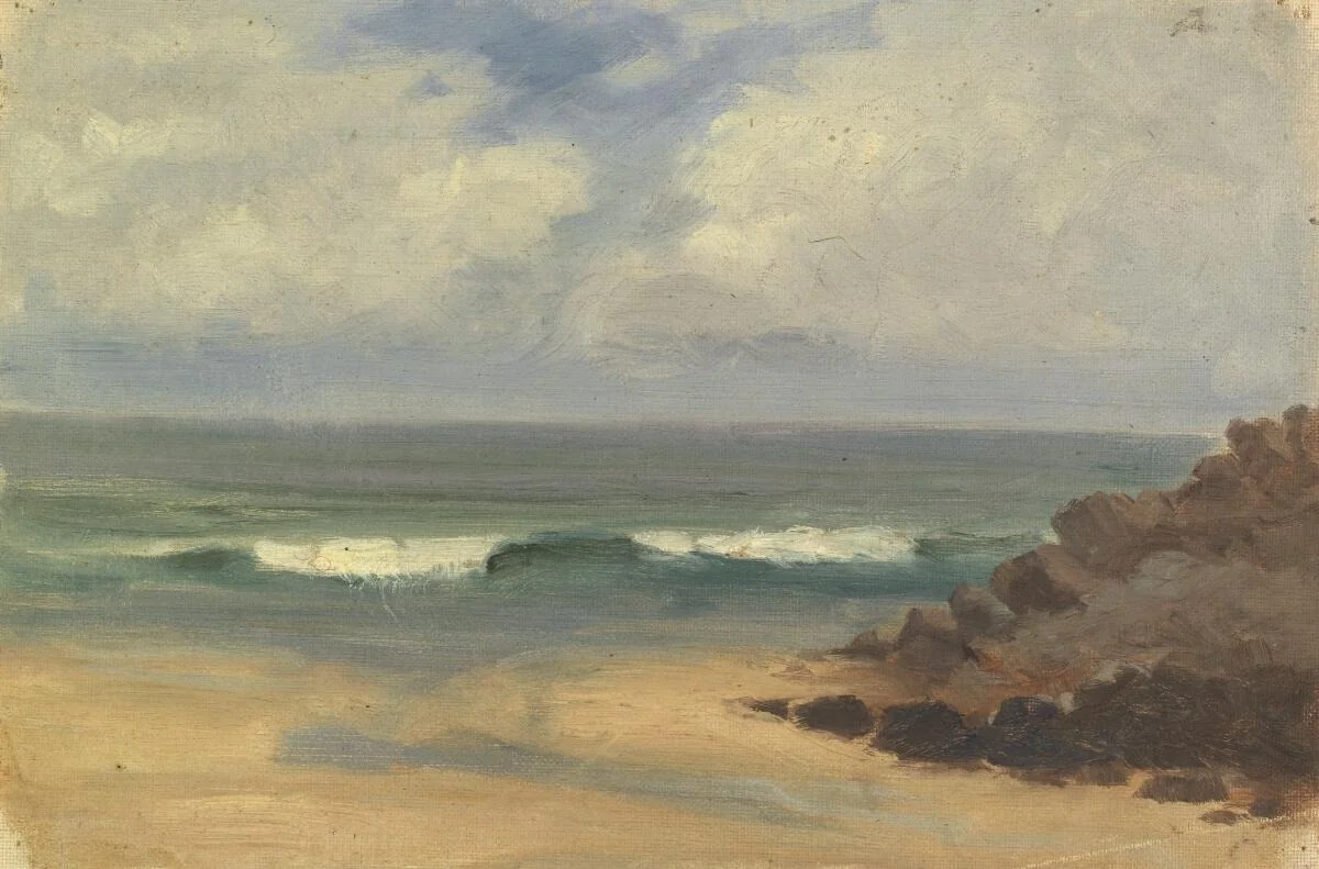 Sea from a sandy beach, detail