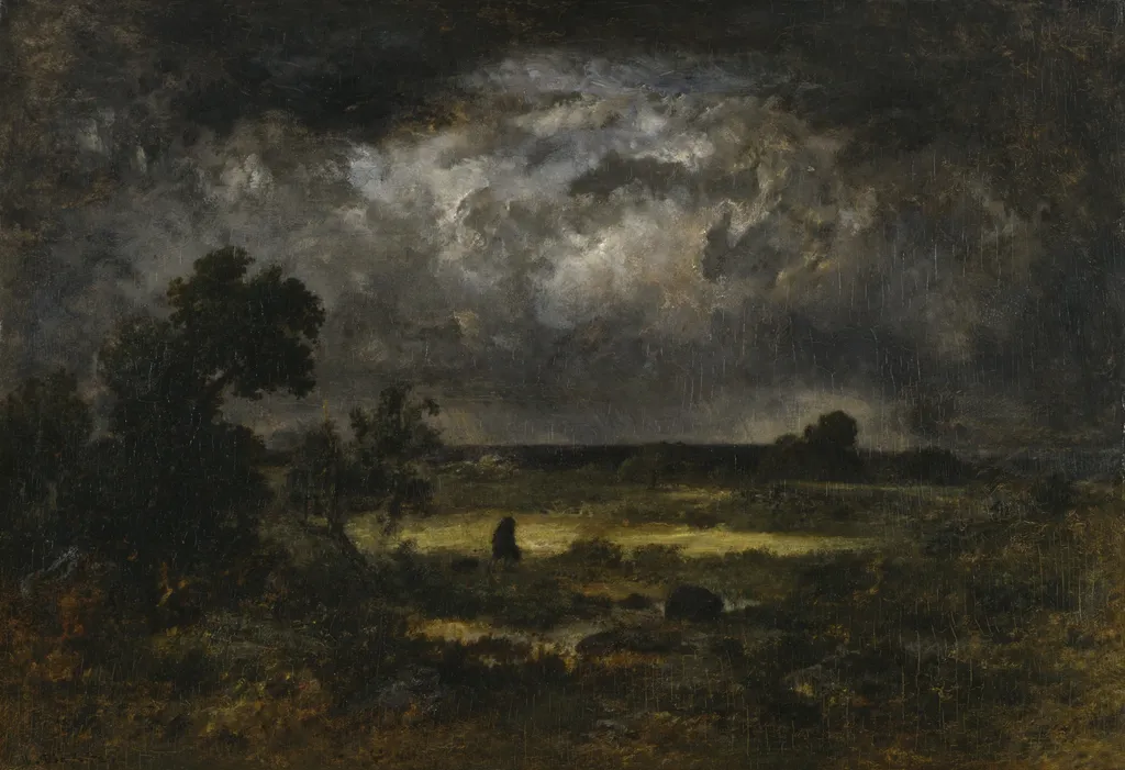 The Storm, by Narcisse Virgilio Díaz, oil, 1872