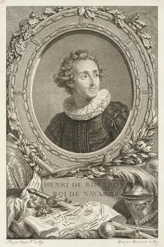 Henri de Bourbon, Roi de Navarre, by Simon Charles Miger, ink, 1786