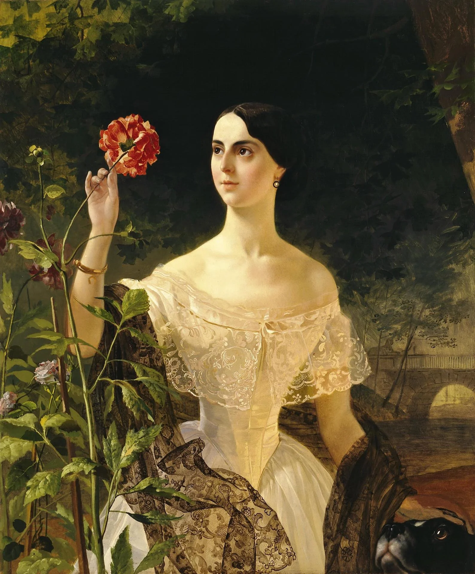 Portrait of Sophia Shuvalova (married name Bobrinskaya), detail
