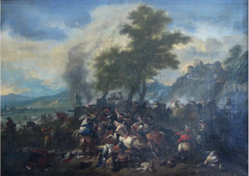 Prins Eugens slag ved Schellenberg, detail