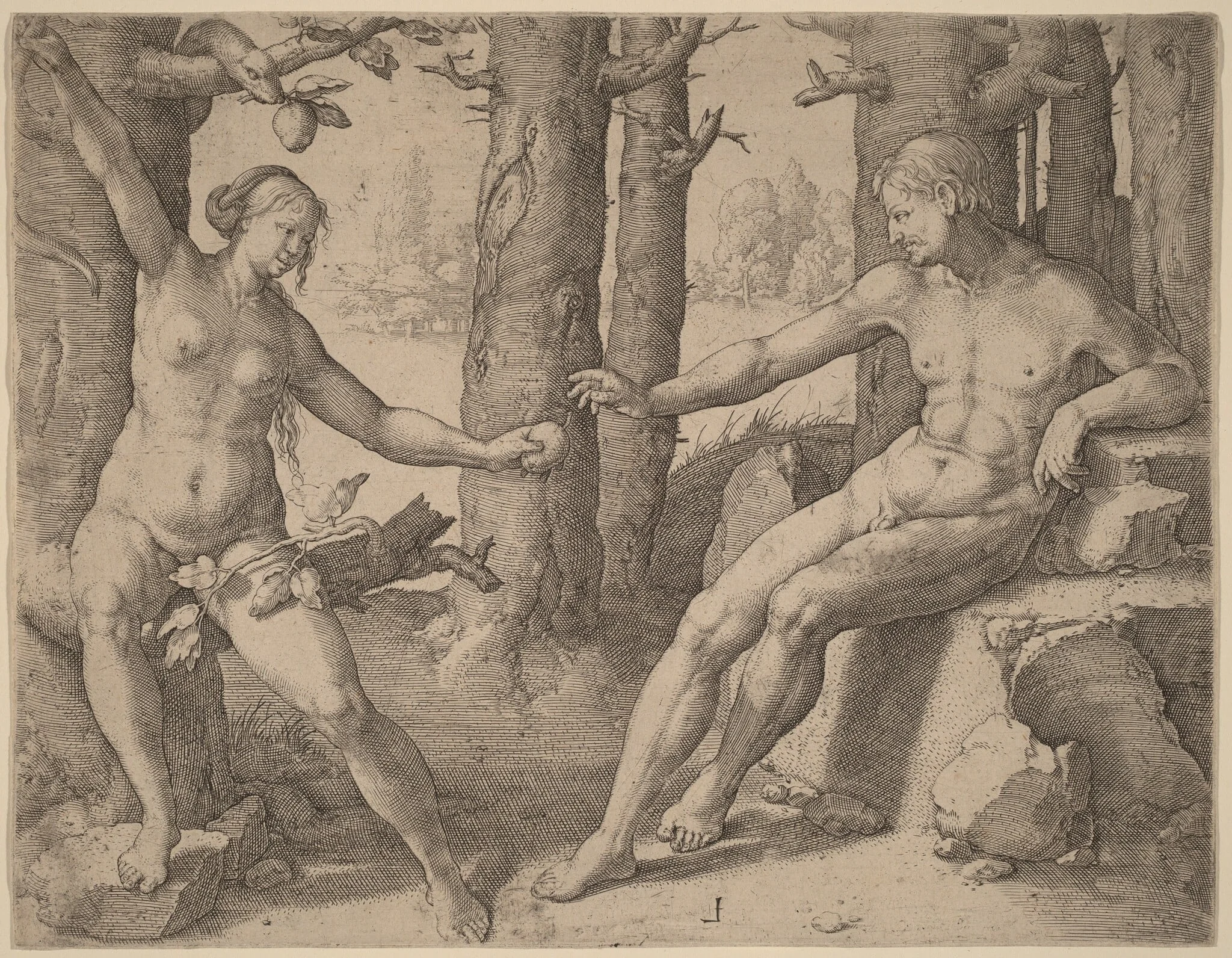 The Fall of Man, detail