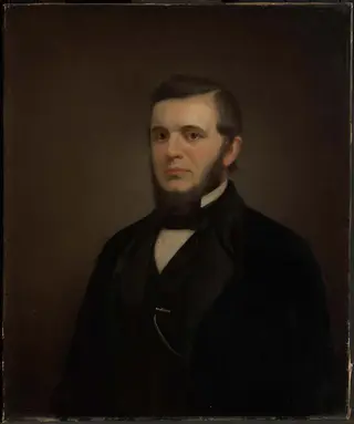 Portrait of Edward Gleason, by Edward Dalton Marchant, oil, 1856