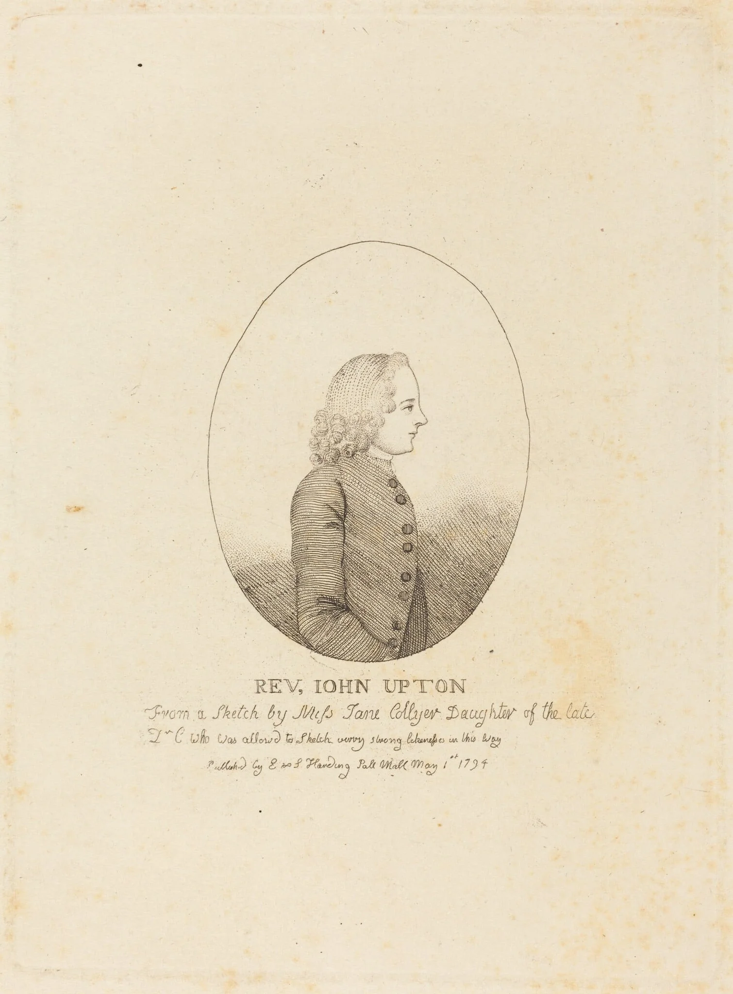 Reverend John Upton, detail