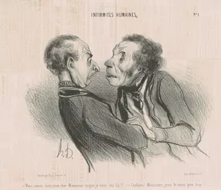 Vous sentez bien, mon cher monsieur..., by Honoré Daumier, ink, 1840