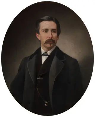 Self-portrait, by Víctor Manzano y Mejorada, oil, 1860