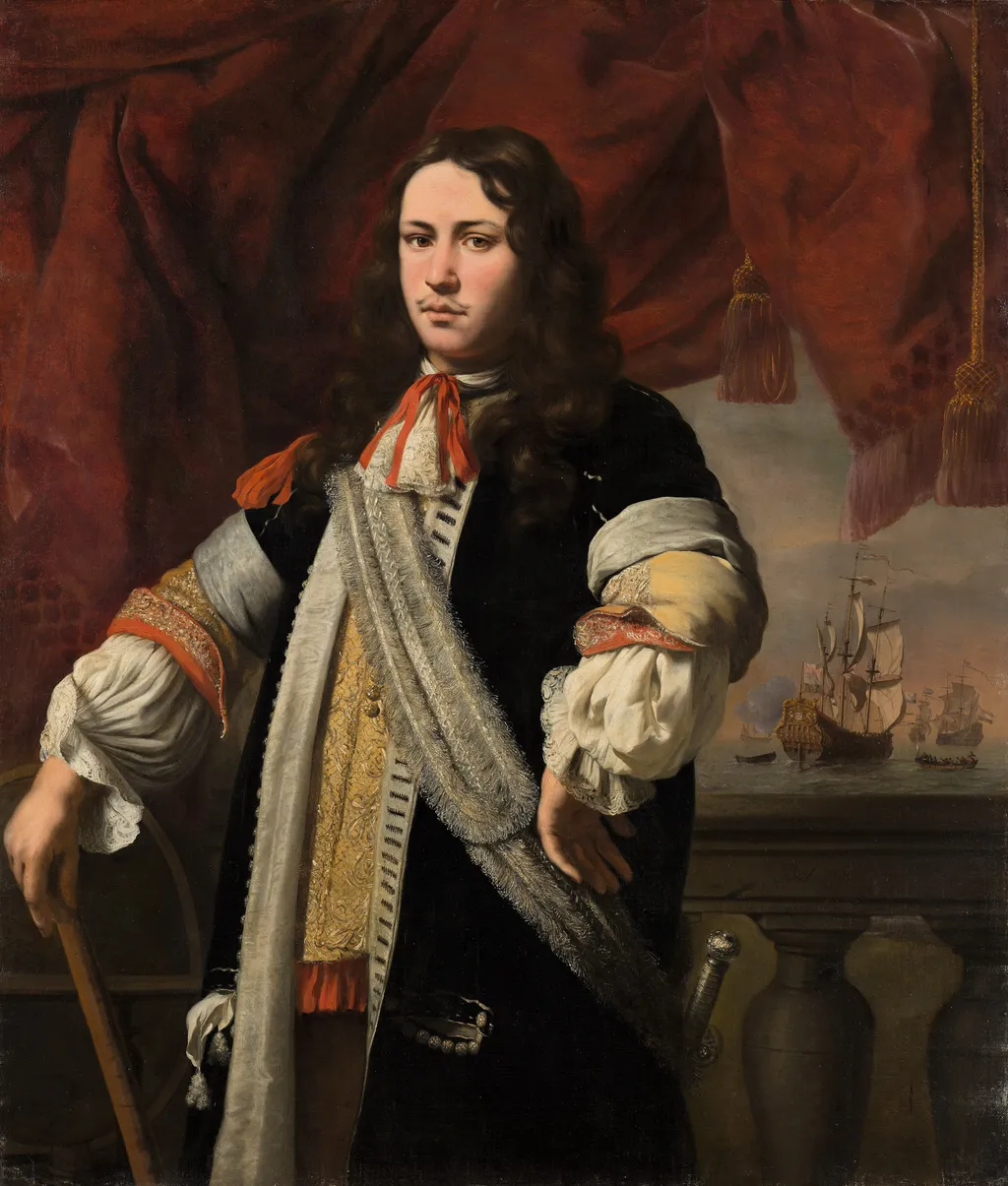 Portrait of Engel de Ruyter, by Ferdinand Bol, oil, 1669